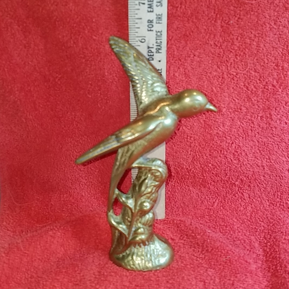 Vintage Solid Brass bird figurine - Picture 7 of 7